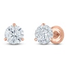 Thumbnail Image 2 of Certified Round-Cut Diamond Solitaire Stud Earrings 1 ct tw 18K Rose Gold (SI2/I)