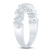 Thumbnail Image 2 of Certified Diamond Baguette & Round-Cut Anniversary Ring 3/4 ct tw 14K White Gold