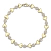 Thumbnail Image 1 of Shy Creation Diamond Circle & Heart Bracelet 3/8 ct tw 14K Yellow Gold 7&quot; SC55027119
