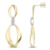 Thumbnail Image 1 of Shy Creation Diamond Mobius Drop Earrings 1/6 ct tw 14K Yellow Gold SC22009005