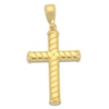Thumbnail Image 1 of Italia D'Oro Men's Cross Charm 14K Yellow Gold