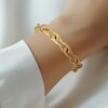 Thumbnail Image 4 of Blue Nile X Jared Tapered Oval Link Bracelet 14K Yellow Gold 8"