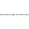 Thumbnail Image 3 of Blue Nile X Jared Baguette-Cut Natural Blue Sapphire & Diamond Tennis Bracelet 2 ct tw 14K White Gold 7"