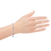 Thumbnail Image 4 of Blue Nile X Jared Baguette-Cut Natural Blue Sapphire & Diamond Tennis Bracelet 2 ct tw 14K White Gold 7"