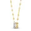 Thumbnail Image 2 of Blue Nile X Jared Emerald-Cut Diamond Valentino Chain Necklace 1 ct tw 14K Yellow Gold 18"