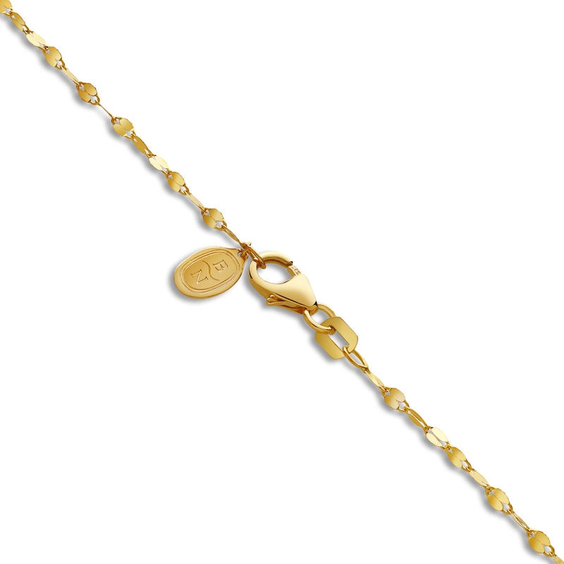Main Image 3 of Blue Nile X Jared Emerald-Cut Diamond Valentino Chain Necklace 1 ct tw 14K Yellow Gold 18"