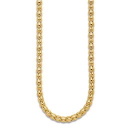 Blue Nile X Jared Fancy Oval Link Necklace 14K Yellow Gold 17.5"