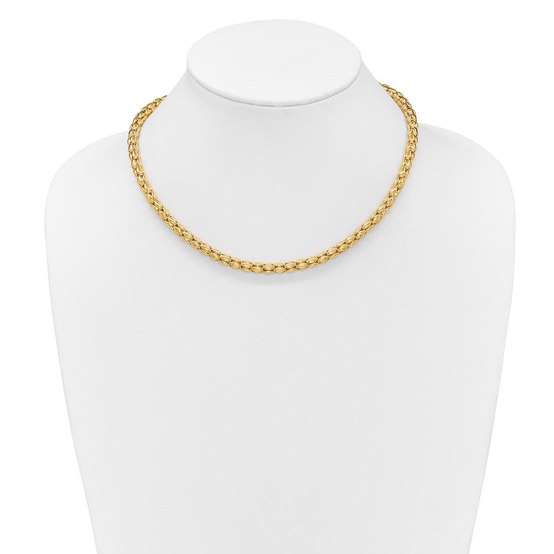 Main Image 2 of Blue Nile X Jared Fancy Oval Link Necklace 14K Yellow Gold 17.5"
