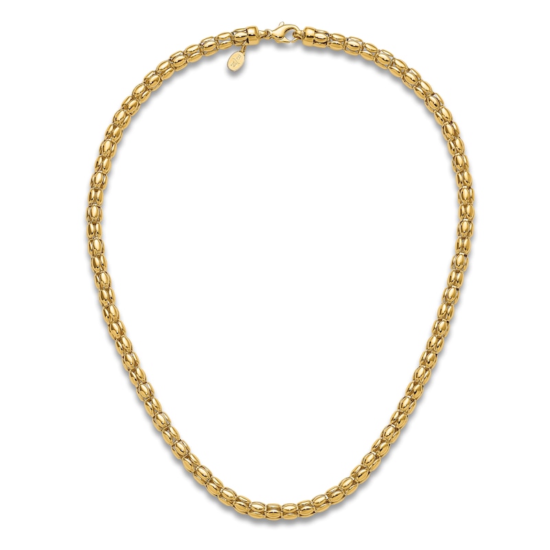 Main Image 3 of Blue Nile X Jared Fancy Oval Link Necklace 14K Yellow Gold 17.5"