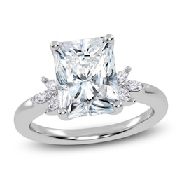 Radiant-Cut Created By Jared Studio Lab-Grown Diamond Engagement Ring 3-1/6 ct tw 14K White Gold