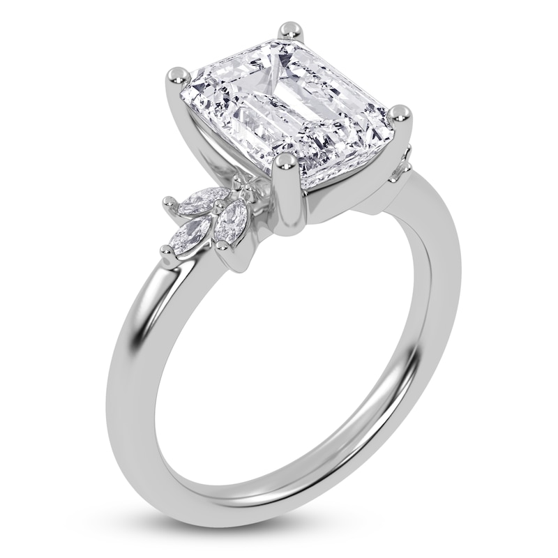 Main Image 2 of Radiant-Cut Created By Jared Studio Lab-Grown Diamond Engagement Ring 3-1/6 ct tw 14K White Gold