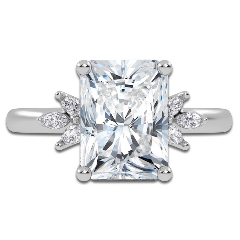 Main Image 3 of Radiant-Cut Created By Jared Studio Lab-Grown Diamond Engagement Ring 3-1/6 ct tw 14K White Gold