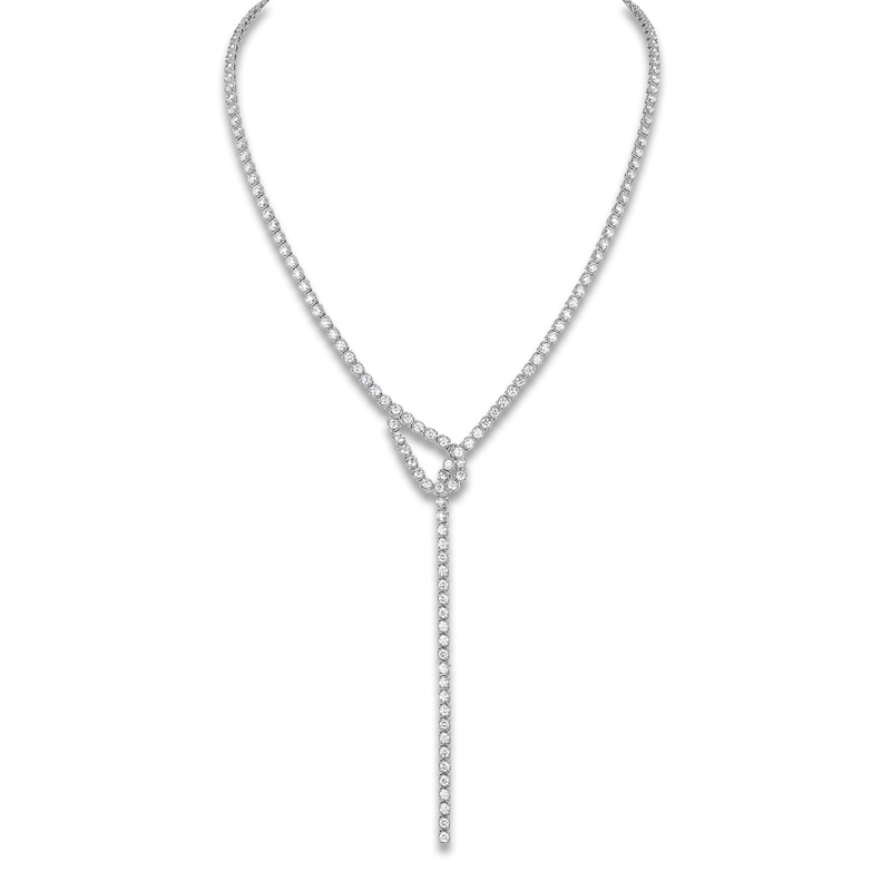 Main Image 1 of Matinee by A Link Diamond Lasso Necklace 8-7/8 ct tw 18K White Gold 24"