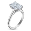 Thumbnail Image 2 of Radiant-Cut Lab-Grown Diamond Solitaire Plus Engagement Ring 3 ct tw Platinum (VS2/F)