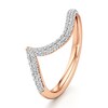 Thumbnail Image 4 of J'Lure Lab-Grown Diamond Contour Wedding Band 3/8 ct tw 18K Rose Gold