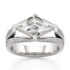 Thumbnail Image 1 of J'Lure Lab-Grown Diamond Lozenge Step-Cut Engagement Ring 3-1/2 ct tw 18K White Gold