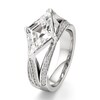 Thumbnail Image 4 of J'Lure Lab-Grown Diamond Lozenge Step-Cut Engagement Ring 3-1/2 ct tw 18K White Gold