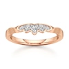 Thumbnail Image 1 of J'Lure Lab-Grown Diamond Scalloped Wedding Band 1/5 ct tw 18K Rose Gold