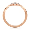 Thumbnail Image 2 of J'Lure Lab-Grown Diamond Scalloped Wedding Band 1/5 ct tw 18K Rose Gold