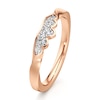 Thumbnail Image 4 of J'Lure Lab-Grown Diamond Scalloped Wedding Band 1/5 ct tw 18K Rose Gold