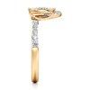 Thumbnail Image 3 of J'Lure Moval Old-Cut Lab-Grown Diamond Contour Wedding Band 1/2 ct tw 18K Yellow Gold