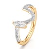 Thumbnail Image 4 of J'Lure Moval Old-Cut Lab-Grown Diamond Contour Wedding Band 1/2 ct tw 18K Yellow Gold