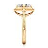Thumbnail Image 3 of J'Lure Square-Emerald Step-Cut Lab-Grown Diamond Half-Halo Engagement Ring 3 ct tw 18K Yellow Gold