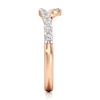 Thumbnail Image 3 of J'Lure Lab-Grown Diamond Contour Wedding Band 1/3 ct tw 18K Rose Gold