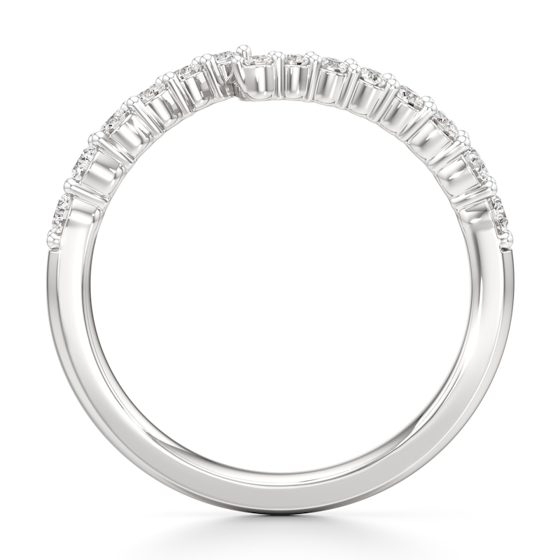 Main Image 2 of J'Lure Lab-Grown Diamond Contour Wedding Band 3/8 ct tw 18K White Gold