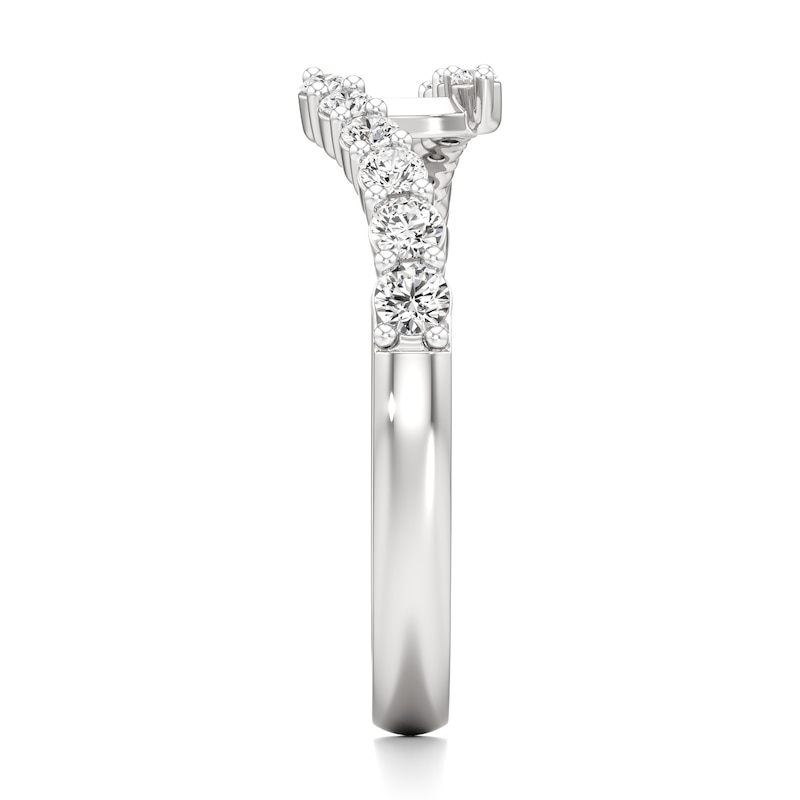 Main Image 3 of J'Lure Lab-Grown Diamond Contour Wedding Band 3/8 ct tw 18K White Gold