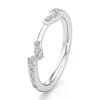 Thumbnail Image 4 of J'Lure Lab-Grown Diamond Angled Contour Wedding Band 1/4 ct tw 18K White Gold
