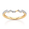 Thumbnail Image 1 of J'Lure Lab-Grown Diamond Angled Contour Wedding Band 1/5 ct tw 18K Yellow Gold