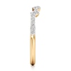 Thumbnail Image 3 of J'Lure Lab-Grown Diamond Angled Contour Wedding Band 1/5 ct tw 18K Yellow Gold