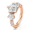 Thumbnail Image 4 of J'Lure Pentagon Brilliant-Cut Lab-Grown Diamond Engagement Ring 4-3/4 ct tw 18K Rose Gold