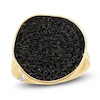 Thumbnail Image 1 of Pnina Tornai Black Multi-Diamond Wavy Circle Ring 1 ct tw 14K Yellow Gold