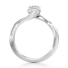Thumbnail Image 2 of J'Lure Hexagon Brilliant-Cut Lab-Grown Diamond Bypass Engagement Ring 1-1/6 ct tw 18K White Gold