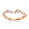 Thumbnail Image 1 of J'Lure Lab-Grown Diamond Contour Wedding Band 1/8 ct tw 18K Rose Gold