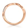Thumbnail Image 2 of J'Lure Lab-Grown Diamond Contour Wedding Band 1/8 ct tw 18K Rose Gold