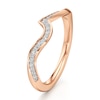 Thumbnail Image 4 of J'Lure Lab-Grown Diamond Contour Wedding Band 1/8 ct tw 18K Rose Gold