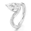 Thumbnail Image 4 of J'Lure Pear Step-Cut Lab-Grown Diamond Bypass Engagement Ring 3-1/5 ct tw 18K White Gold
