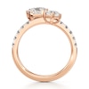 Thumbnail Image 2 of J'Lure Pentagon Brilliant-Cut Two-Stone Lab-Grown Diamond Engagement Ring 1-3/4 ct tw 18K Rose Gold