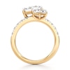 Thumbnail Image 2 of J'Lure Hexagon Step-Cut Two-Stone Lab-Grown Diamond Engagement Ring 3-3/8 ct tw 18K Yellow Gold