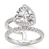 Thumbnail Image 1 of J'Lure Trillion Curved Brilliant-Cut Lab-Grown Diamond Spiral Engagement Ring 3-3/4 ct tw 18K White Gold