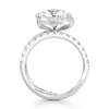 Thumbnail Image 2 of J'Lure Trillion Curved Brilliant-Cut Lab-Grown Diamond Spiral Engagement Ring 3-3/4 ct tw 18K White Gold