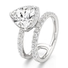 Thumbnail Image 4 of J'Lure Trillion Curved Brilliant-Cut Lab-Grown Diamond Spiral Engagement Ring 3-3/4 ct tw 18K White Gold