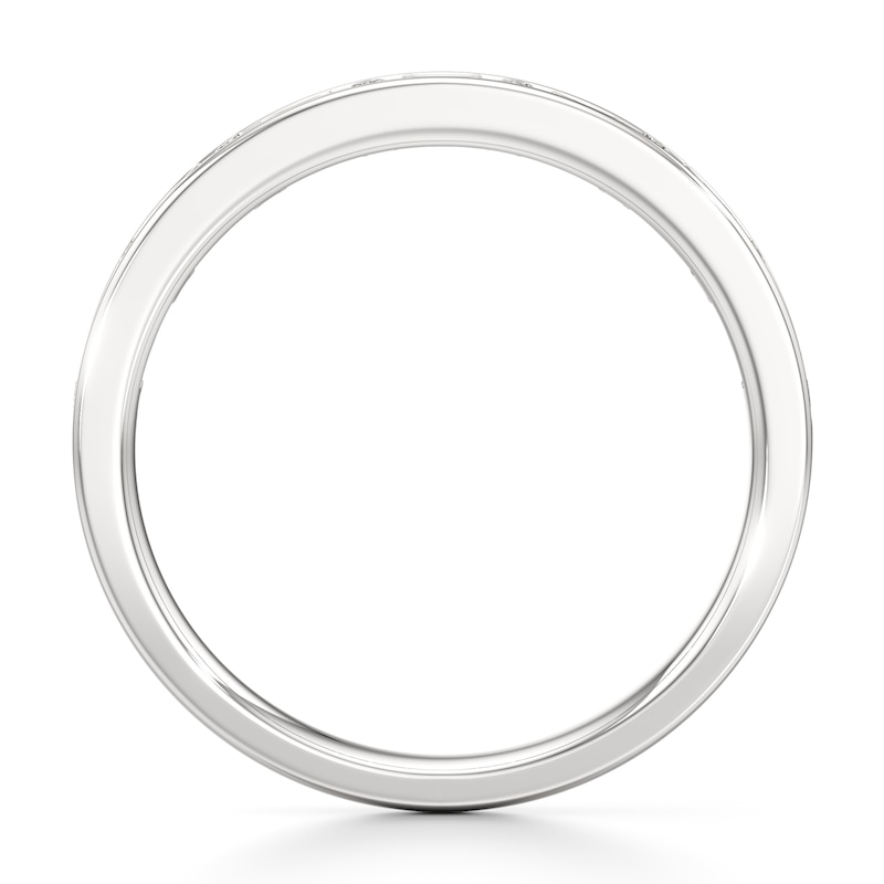 Main Image 2 of J'Lure Baguette & Round-Cut Lab-Grown Diamond Wedding Band 1/3 ct tw 18K White Gold