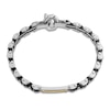 Thumbnail Image 2 of Baraka Men's Link Bracelet with Diamond Accent Stainless Steel, Black Ion Plating & 18K Yellow Gold 7.75"