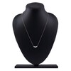 Thumbnail Image 5 of Lab-Grown Diamond Three-Stone Necklace 1 ct tw 14K Rose Gold 18"