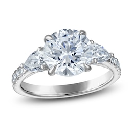 Vera Wang VOW Round-Cut Lab-Grown Diamond Engagement Ring 3-1/2 ct tw 14K White Gold