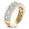 Thumbnail Image 2 of Vera Wang VOW Marquise & Baguette-Cut Lab-Grown Diamond Wedding Band 1-3/4 ct tw 14K Yellow Gold